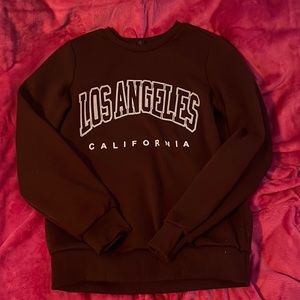 Letter graphic thermal lined sweatshirt